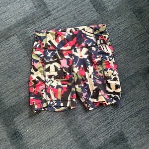 Colorful Abstract Print Skirt